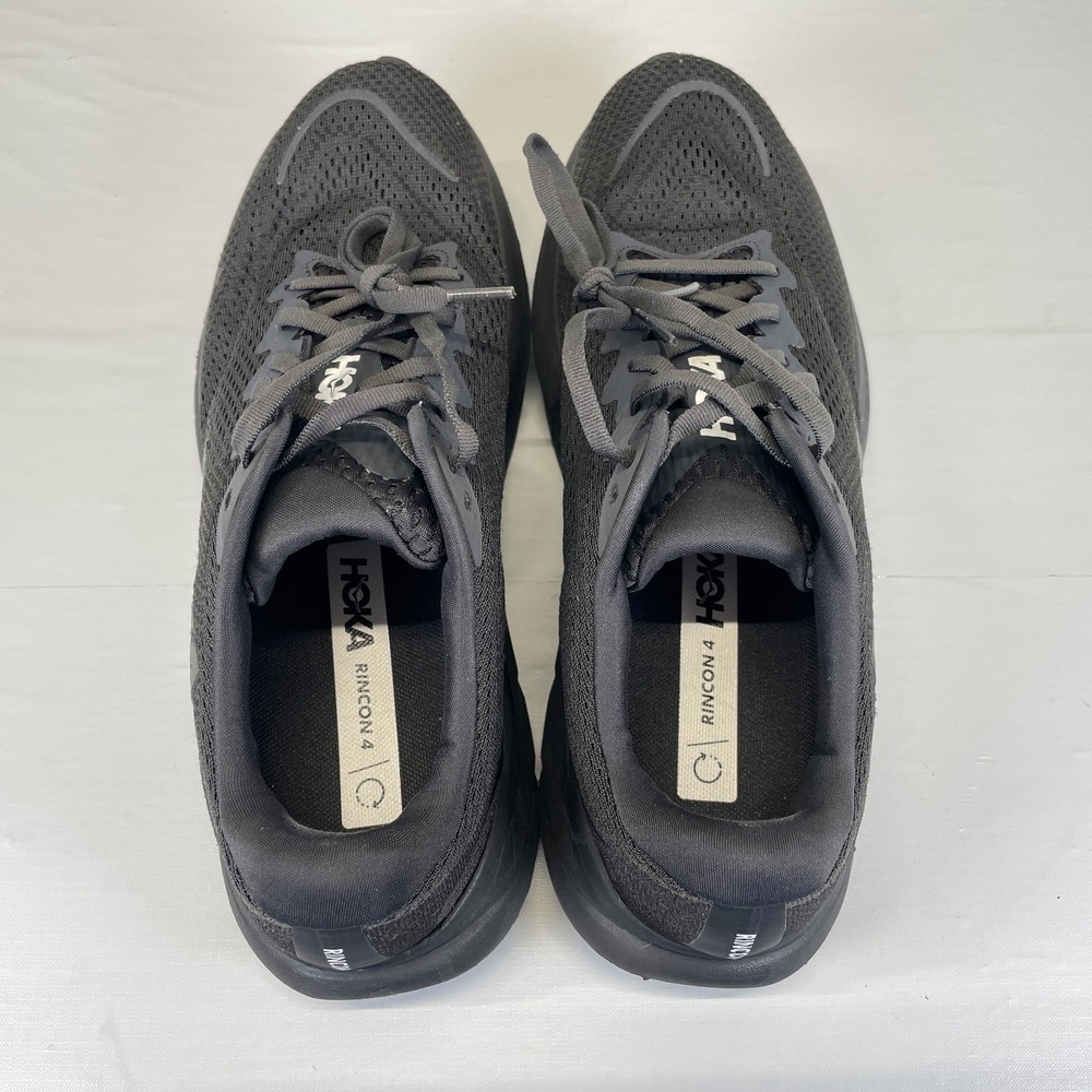 Hoka One One Rincon 4 Running Shoes Mens Size 11 D Black Mesh Athletic Sneakers - Picture 9 of 10